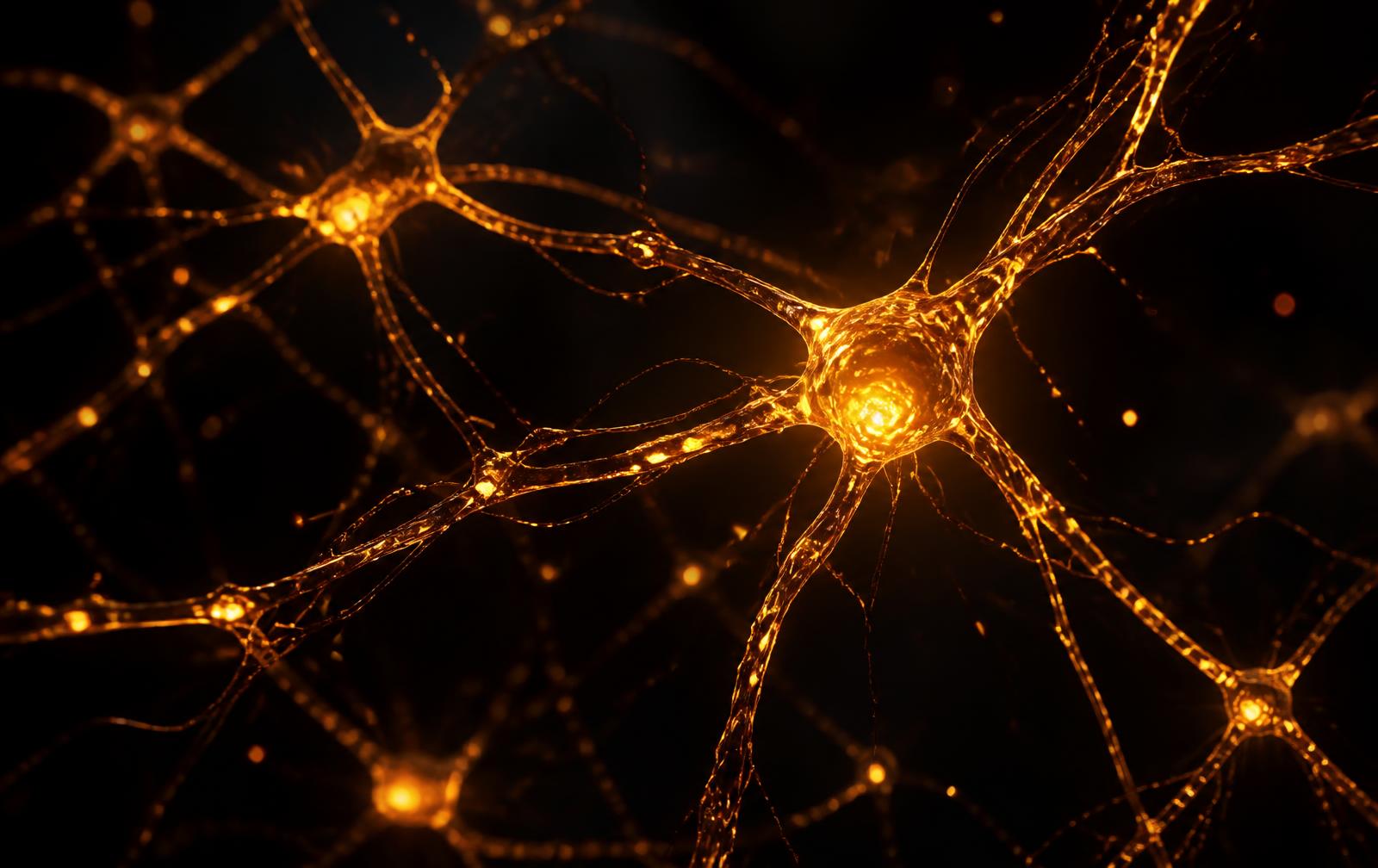Glowing molten neural network filaments